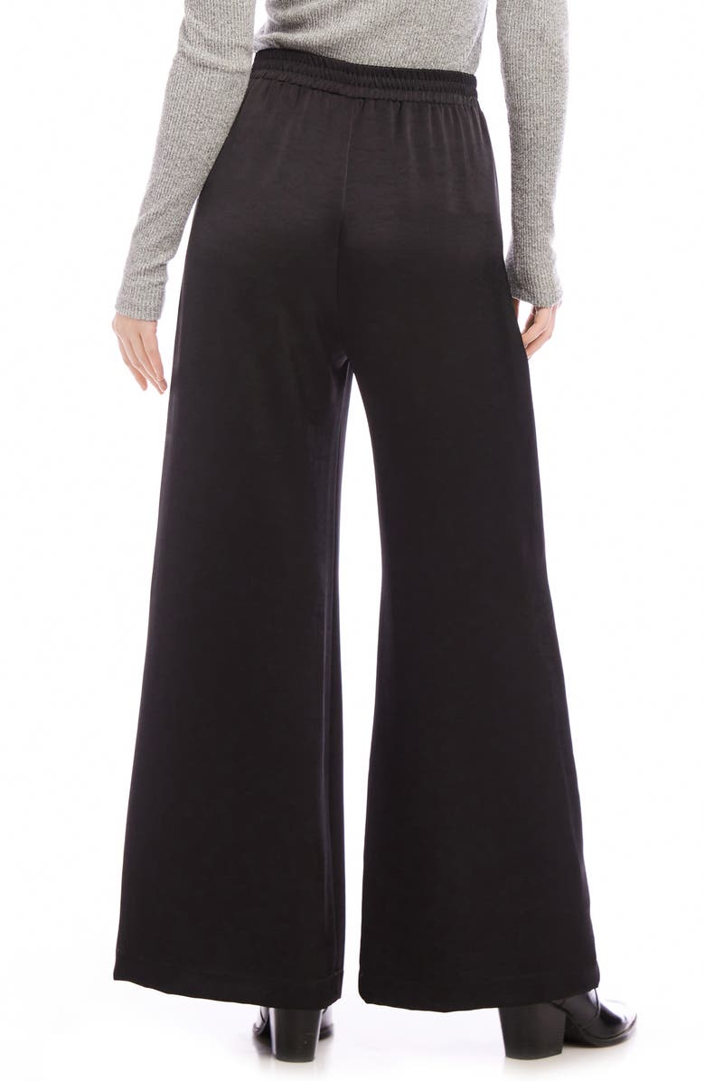 Karen Kane High Waist Pull-On Wide Leg Pants, Alternate, color, 