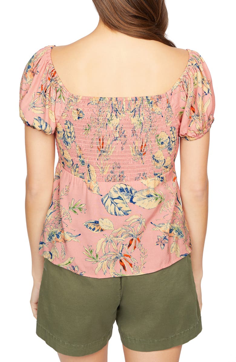 Sanctuary Rosebud Front Tie Blouse, Alternate, color, 