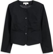 Alex Mill Soho Collarless Cotton & Linen Jacket