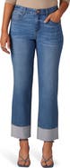 Wit & Wisdom High Waist Cuff Hem Jeans