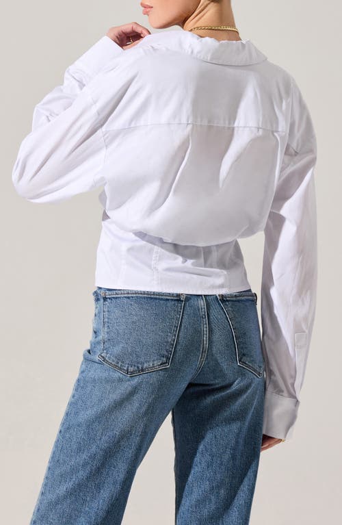 Astr The Label Layered Button-up Shirt In White