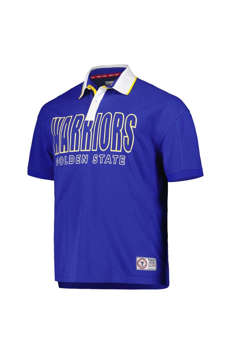 TOMMY JEANS Men's Tommy Jeans Royal Golden State Warriors Stanley Pique Polo, Alternate, color, Royal