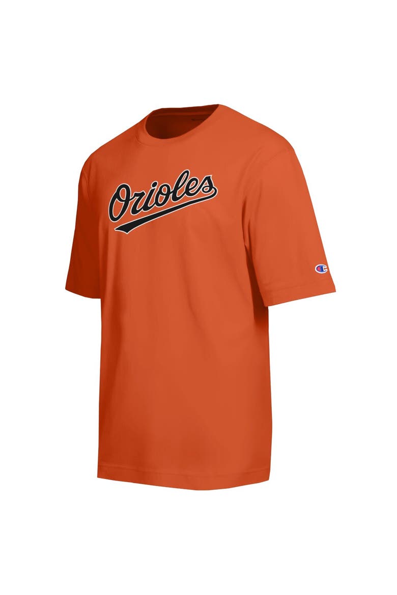 Men's Champion Orange Baltimore Orioles All Star Chenille Wordmark T-Shirt, Alternate, color, Orange