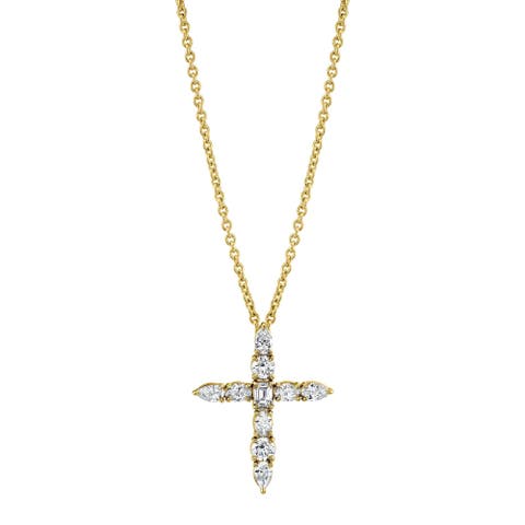 Montage Cross Pendant Necklace