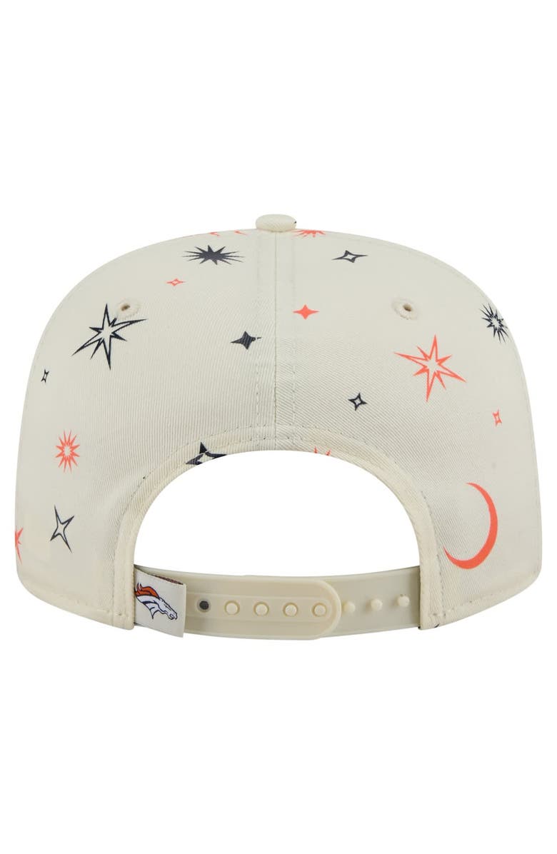 New Era Men's New Era Cream Denver Broncos Celestial Golfer Adjustable Hat, Alternate, color, 