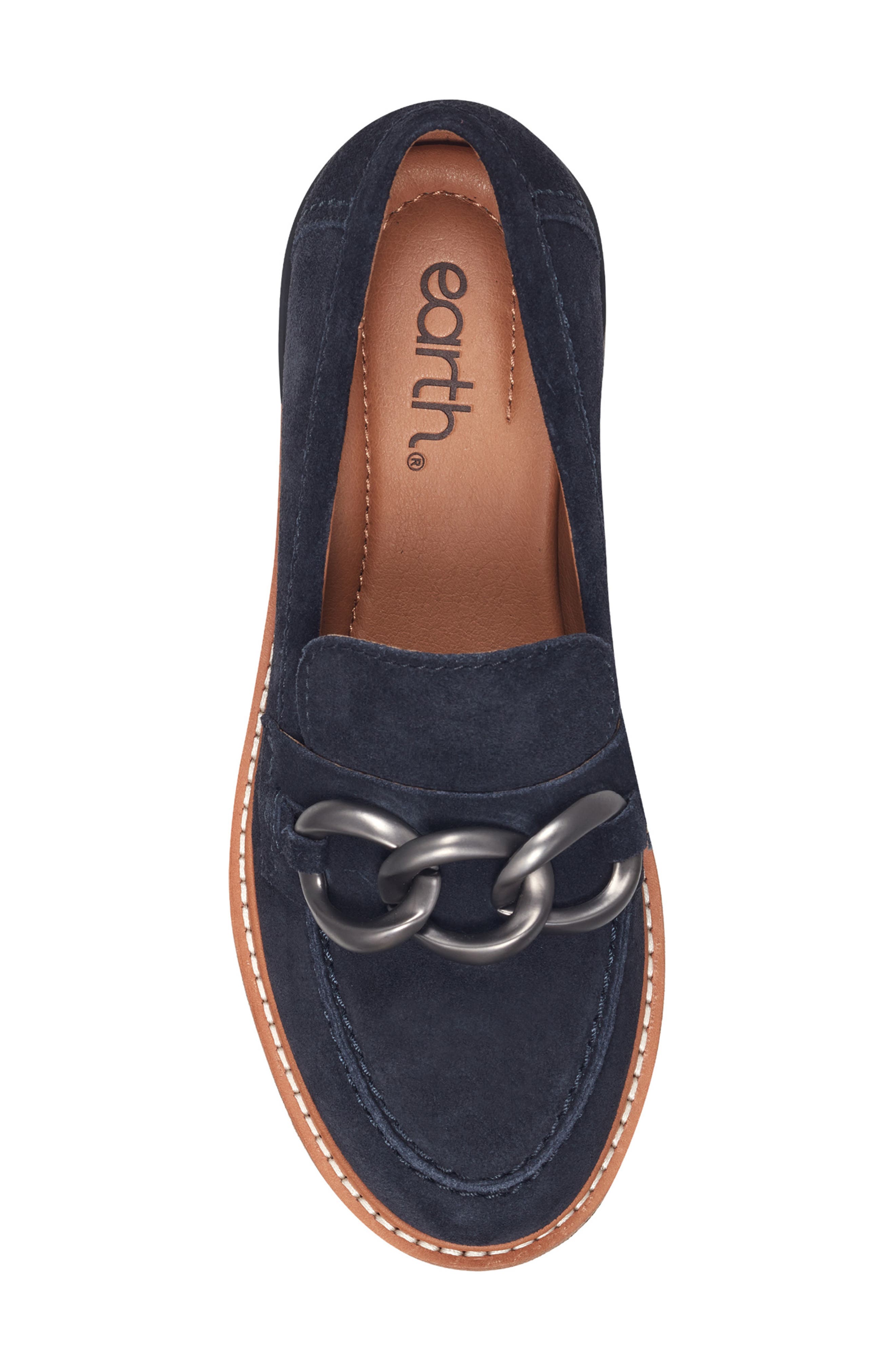 Earth<sup>®</sup> Zalor Moc Toe Loafer, Alternate, color, Blue