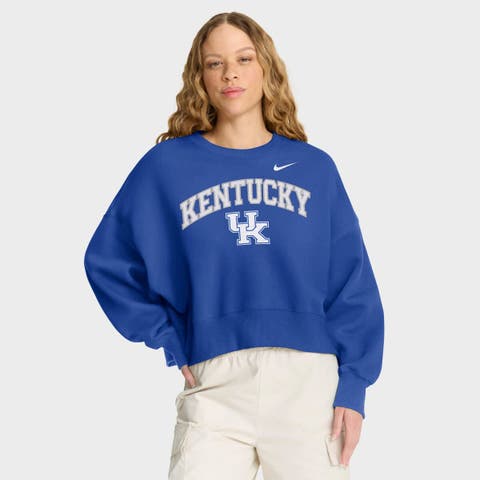 Women's Nike Royal Kentucky Wildcats Oversized Phoenix Arch Pullover Sweatshirt
