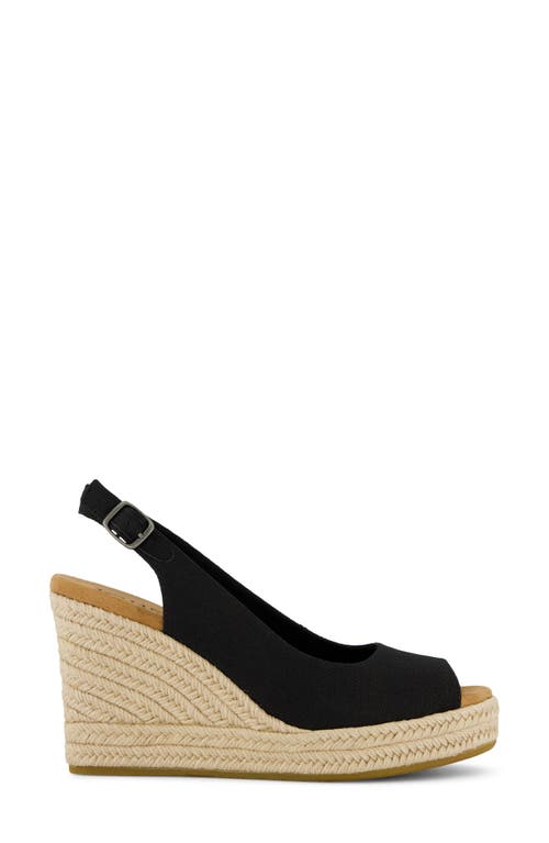 Toms Camilla Slingback Espadrille Peep Toe Platform Wedge Sandal