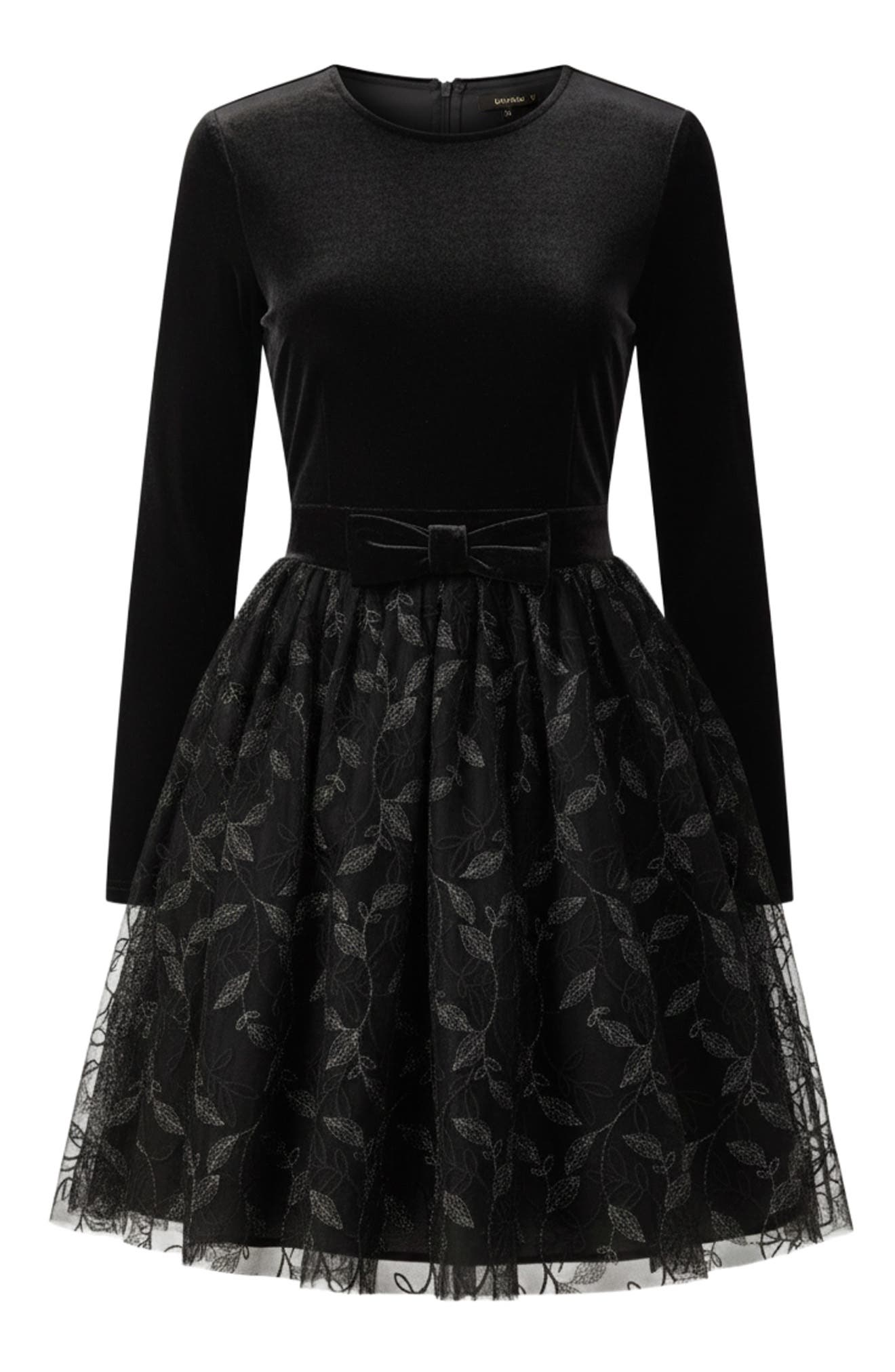 FLYING TOMATO Textured Long Sleeve Minidress (Women) | Nordstromrack