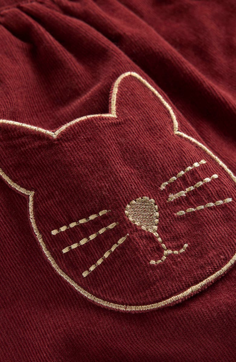 Mini Boden Kids' Cotton Corduroy Button-Up Skirt, Alternate, color,