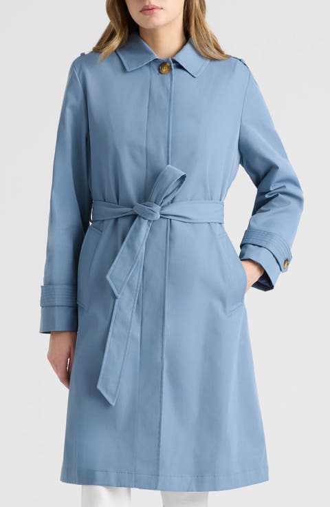 Belted Canvas Trench Coat