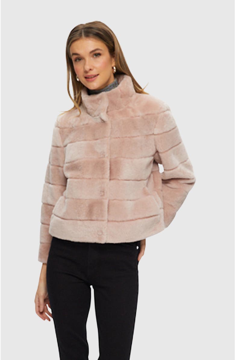 GORSKI Genuine Shearling Horizontal Jacket, Main, color,