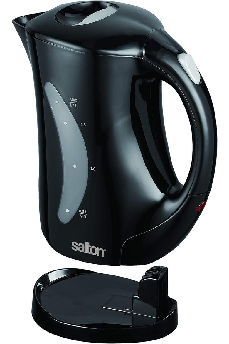 Cordless Electric Kettle, Alternate, color, Black