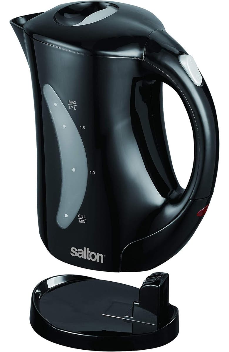 Salton Cordless Electric Kettle, Alternate, color, Black