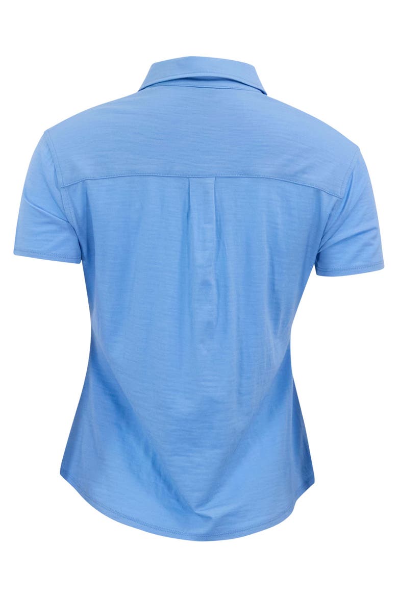 Solid Womens Shirts, Alternate, color, Blue