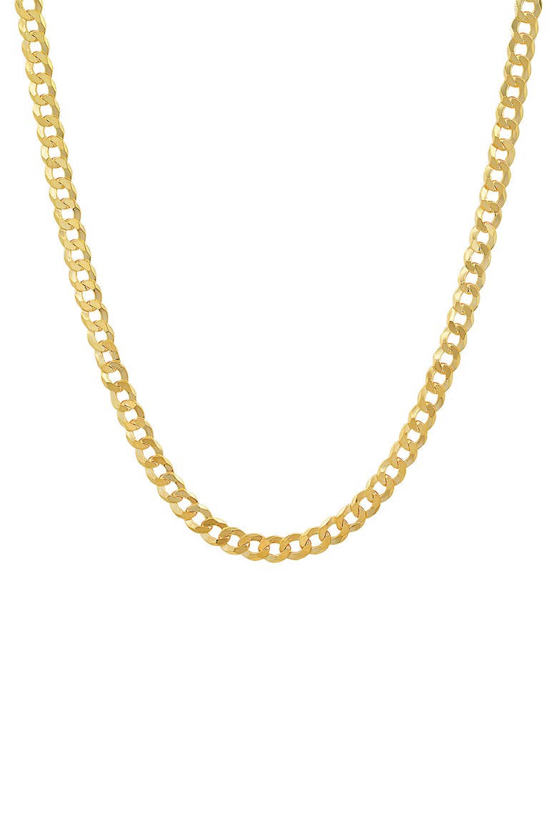 Italian Cuban Chain Necklace, Main, color, GOLD