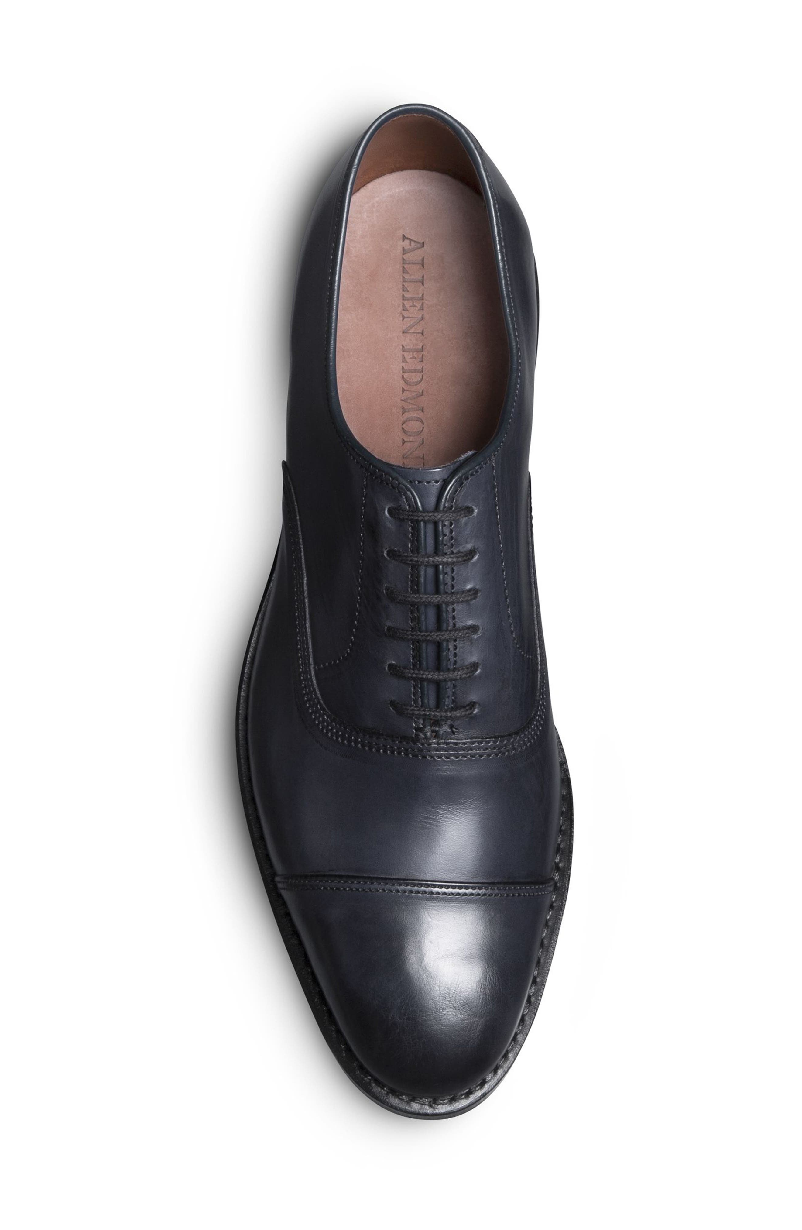 Allen Edmonds Park Avenue Cap Toe Oxford, Alternate, color, Navy