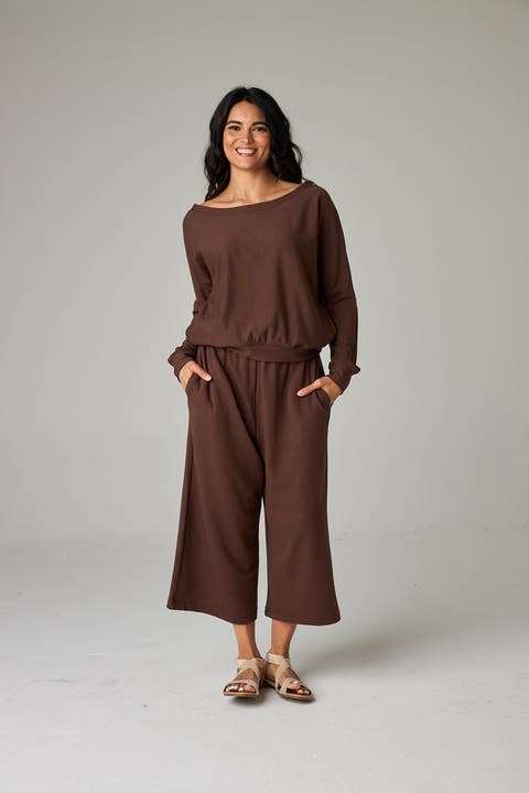 Baikal Eco-Luxe Fleece Crop Pant - Cloud-Soft Comfort