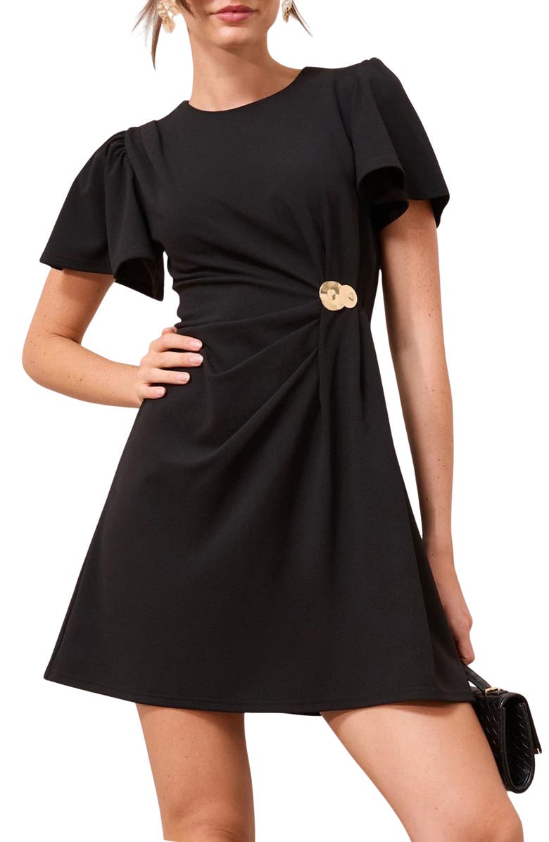 Friends Like These Hardware Minidress, Main, color, Black