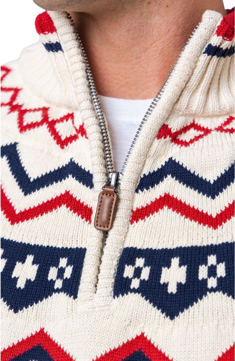 Hope & Henry Men's Organic Nordic Half Zip Sweater, Alternate, color,