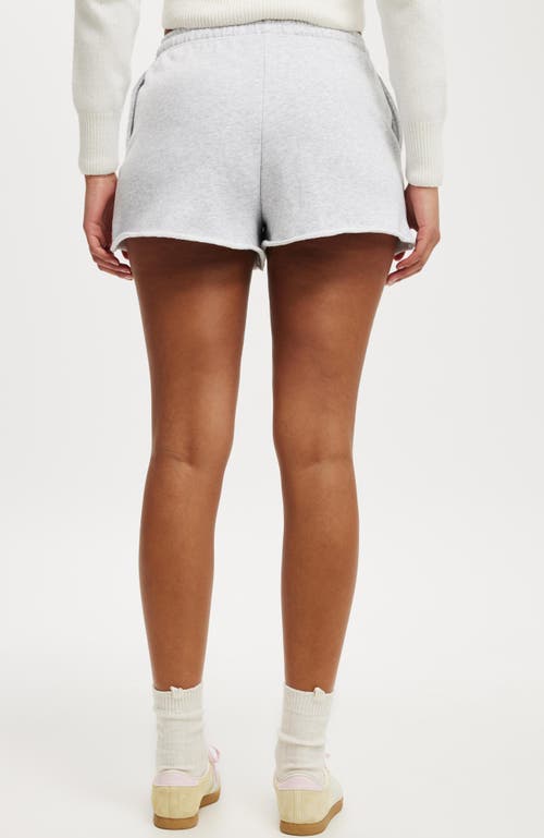 Cotton On Classic Fleece Mini Short In Soft Grey Marle