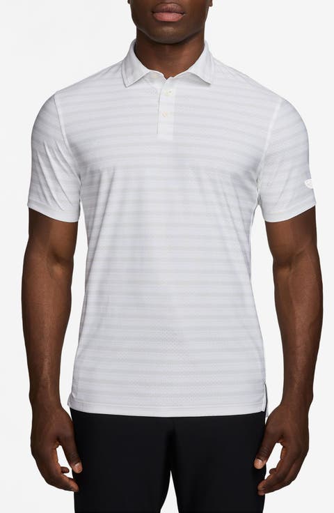 Stripe Dri-FIT Perforated Golf Polo