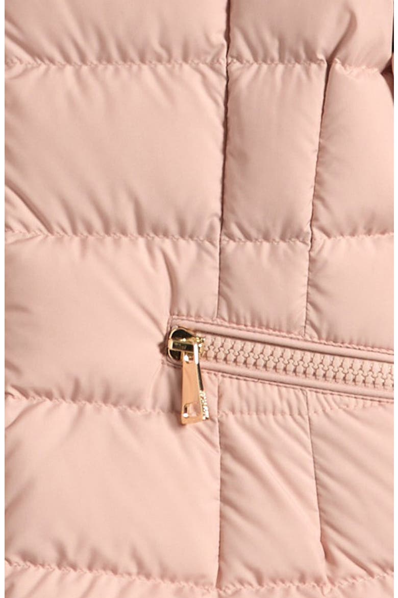 Kids' Boedette Puffer Jacket with Genuine Shearling Trim, Alternate, color, PINK