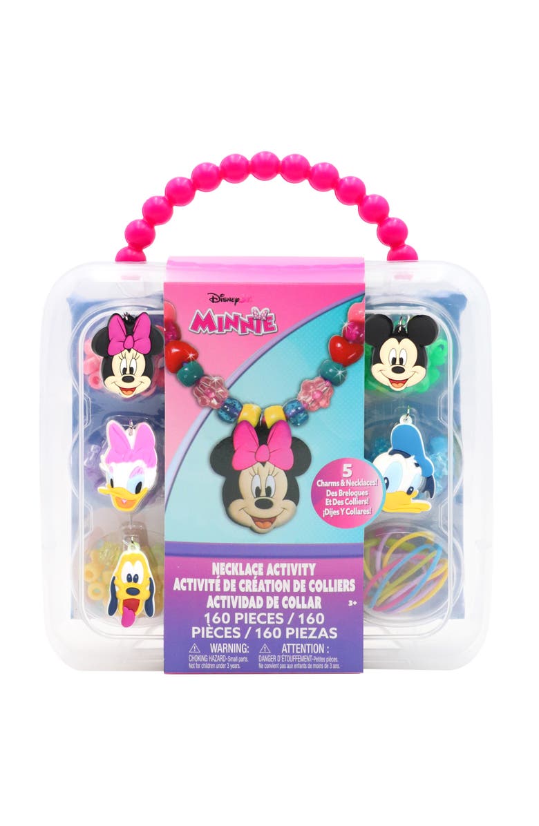 Tara Toy Necklace Activity Set Minnie Mouse, 160 Piece Diy Jewelry Kit, Main, color, Multicolored