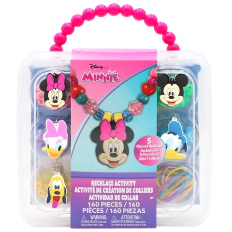 Necklace Activity Set Minnie Mouse, 160 Piece Diy Jewelry Kit