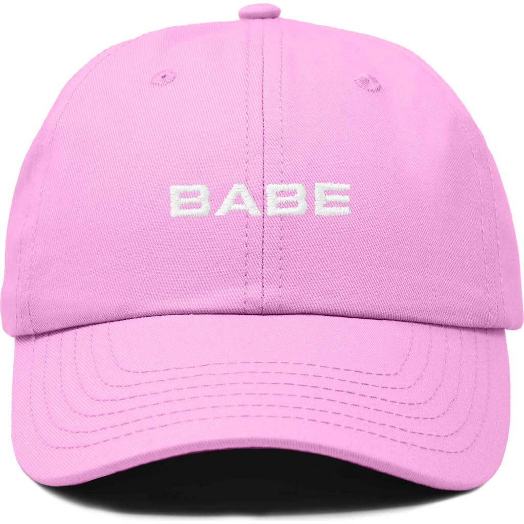Dalix Babe Embroidered Cap In Light Pink