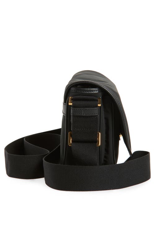 Tom Ford Recycled Nylon Messenger Bag In 1n001 Black
