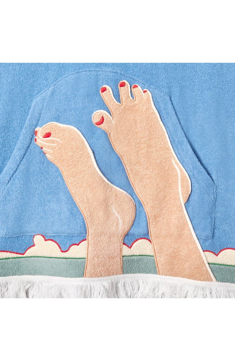 Tombolo 'Tom Wesselmann - Seascape #6' Beach Towel Top, Alternate, color, Blue