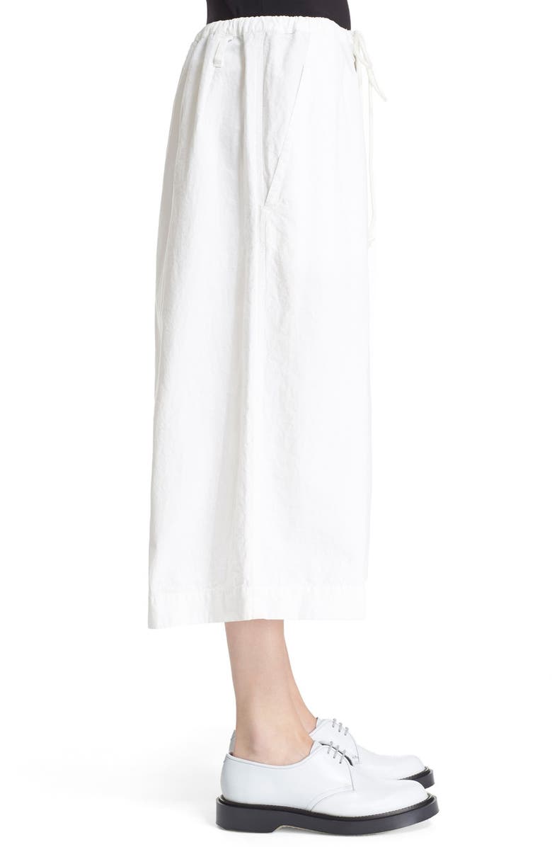 Y's by Yohji Yamamoto Wide Leg Crop Pants, Alternate, color,