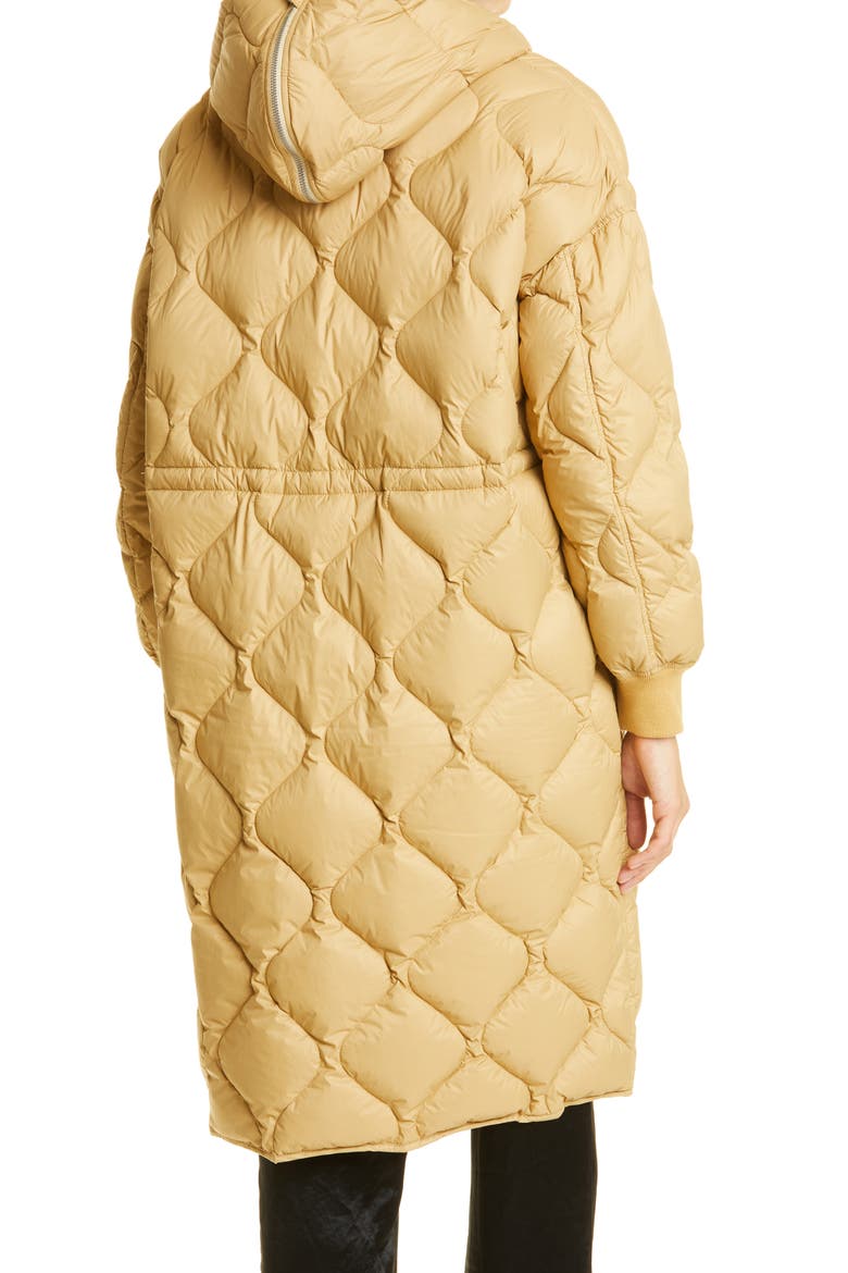 Rudy Long Puffer Coat, Alternate, color, PALE BEIGE