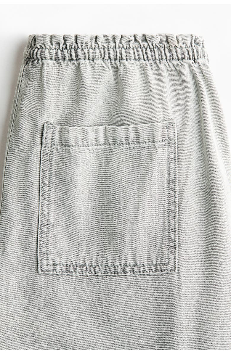 H&M Denim Pull-on Trousers, Alternate, color, 