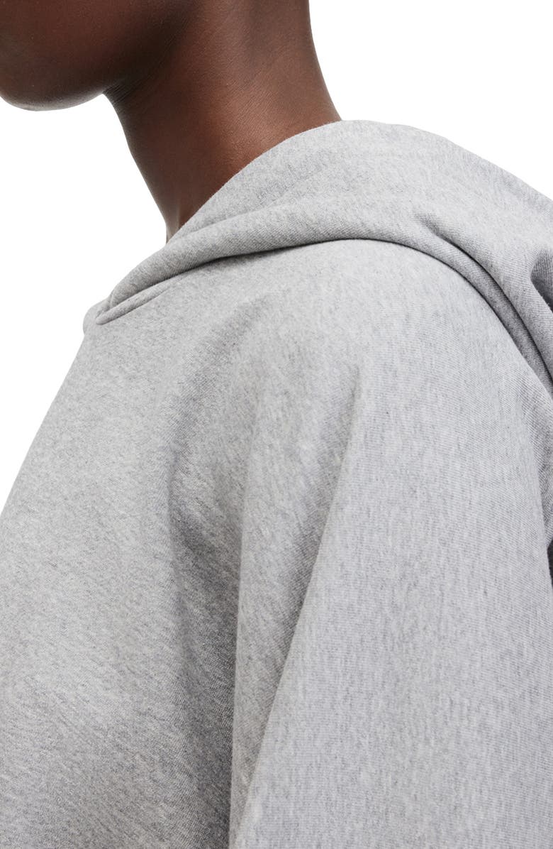 AllSaints Artia Cotton Hoodie, Alternate, color, Grey Marl