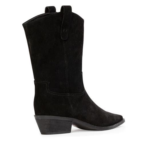 Black Suede Studio Casey 55 Suede Boot In Black
