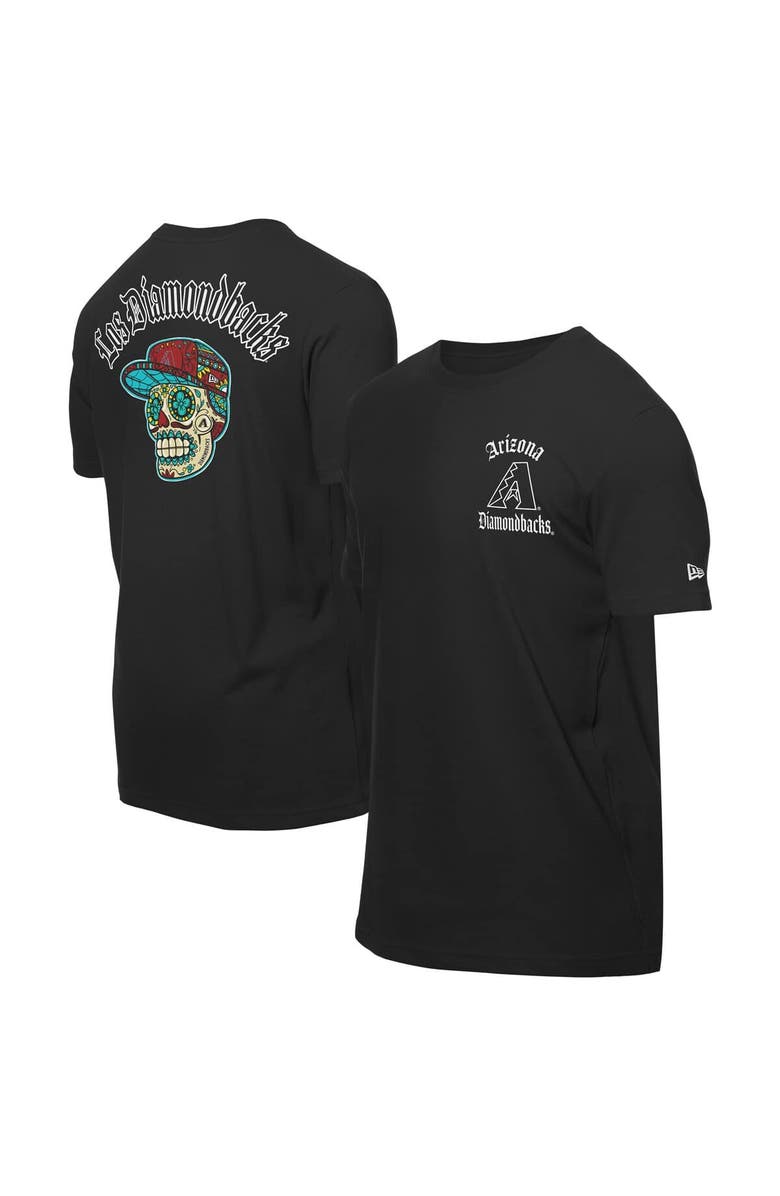 New Era Men's New Era Black Arizona Diamondbacks Sugar Skulls T-Shirt, Main, color, 