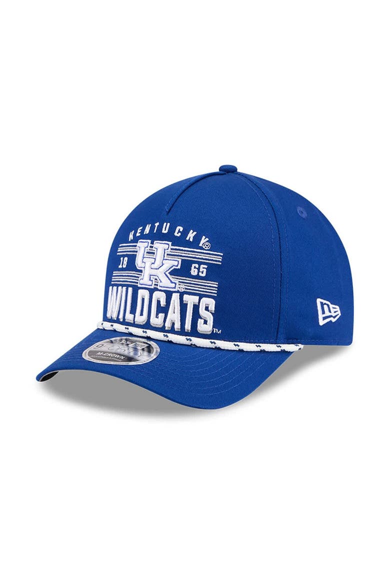 Men's New Era  Royal Kentucky Wildcats Historic March Madness 9FORTY M-Crown Adjustable Hat, Alternate, color, Royal