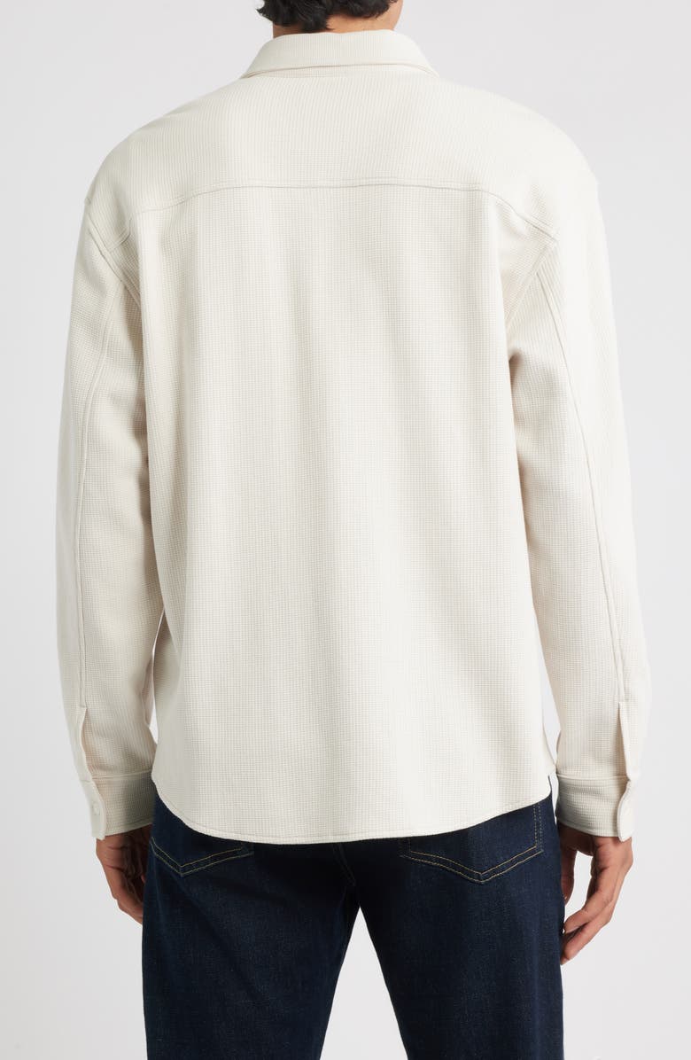 FRAME Waffle Textured Button-Up Shirt, Alternate, color, Warm White