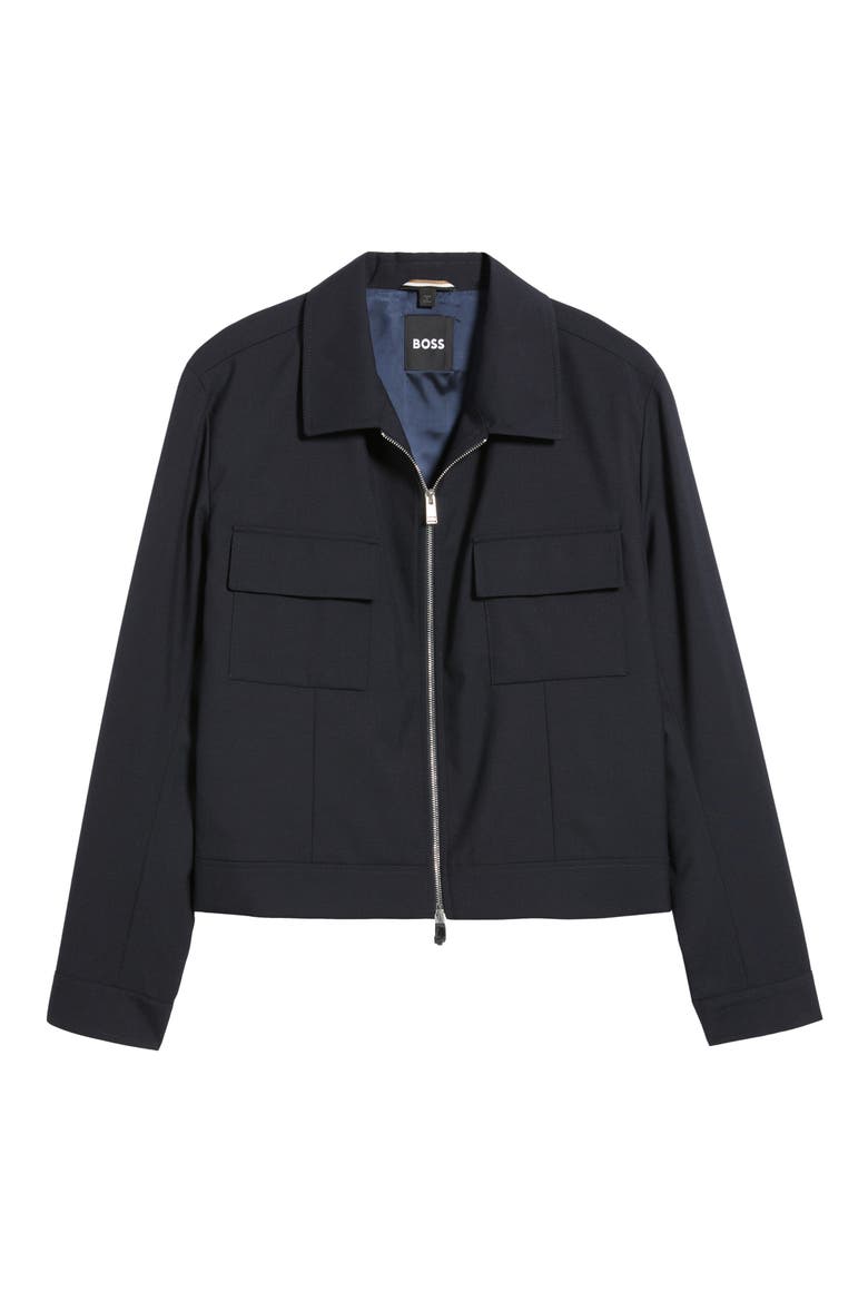 Casper Wool Jacket, Alternate, color, DARK BLUE