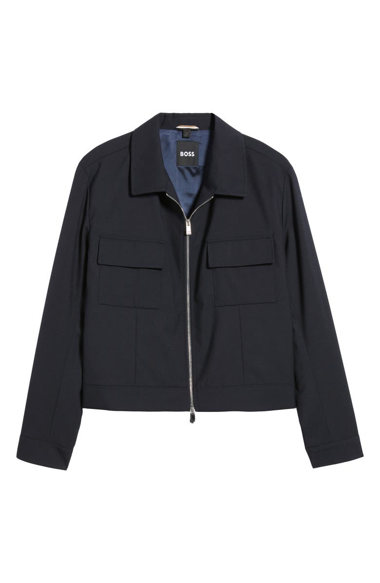 BOSS Casper Wool Jacket, Alternate, color, Dark Blue