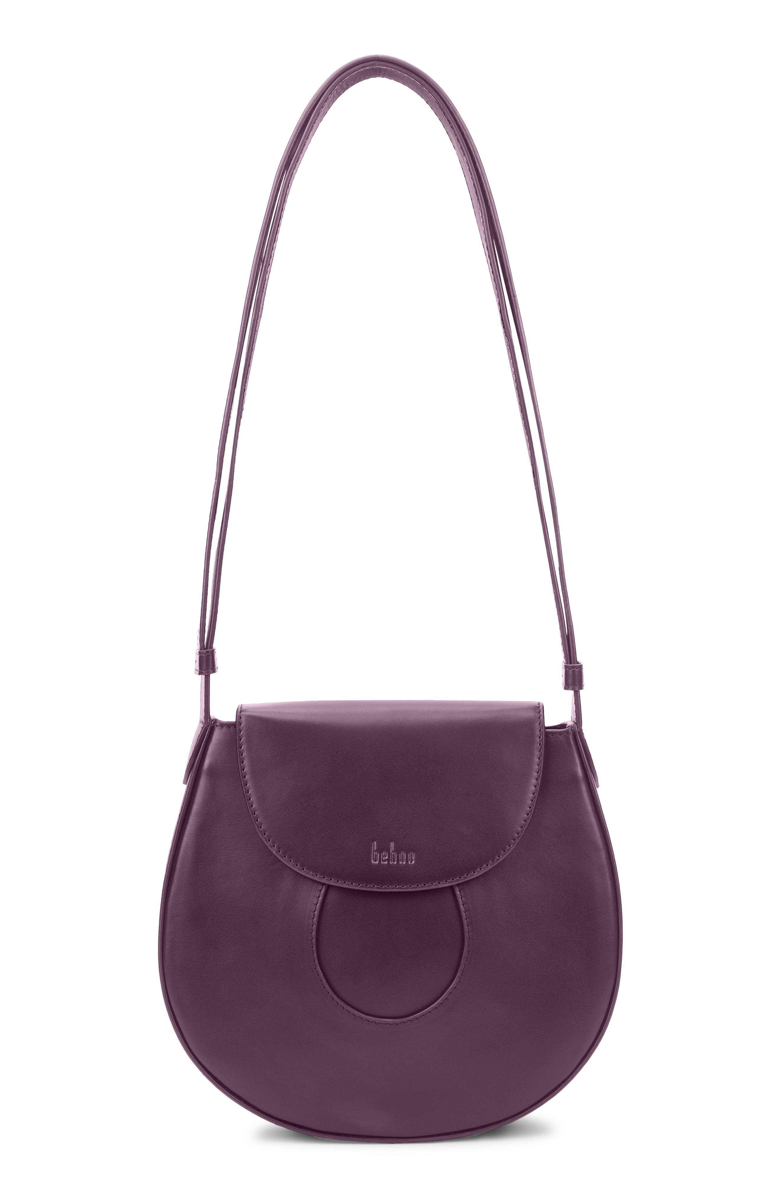 Nilde Leather Crossbody Bag, Main, color, CHERRY