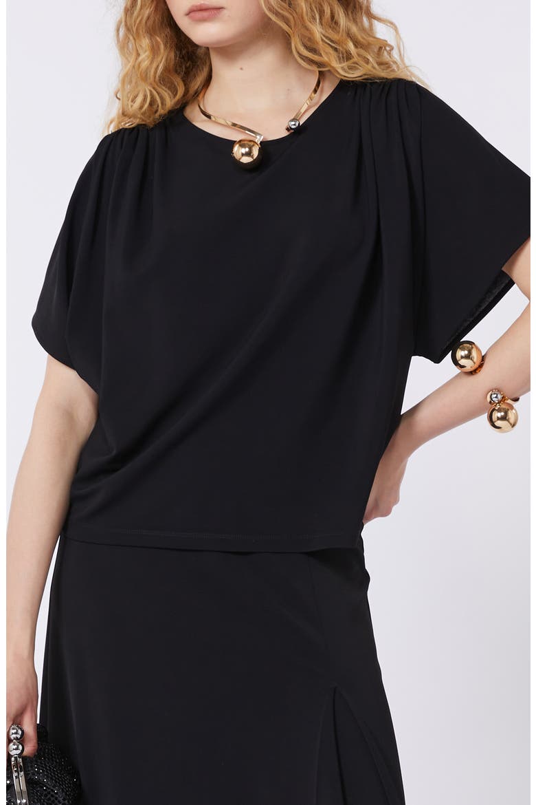 Giostra Jersey Top, Alternate, color, BLACK
