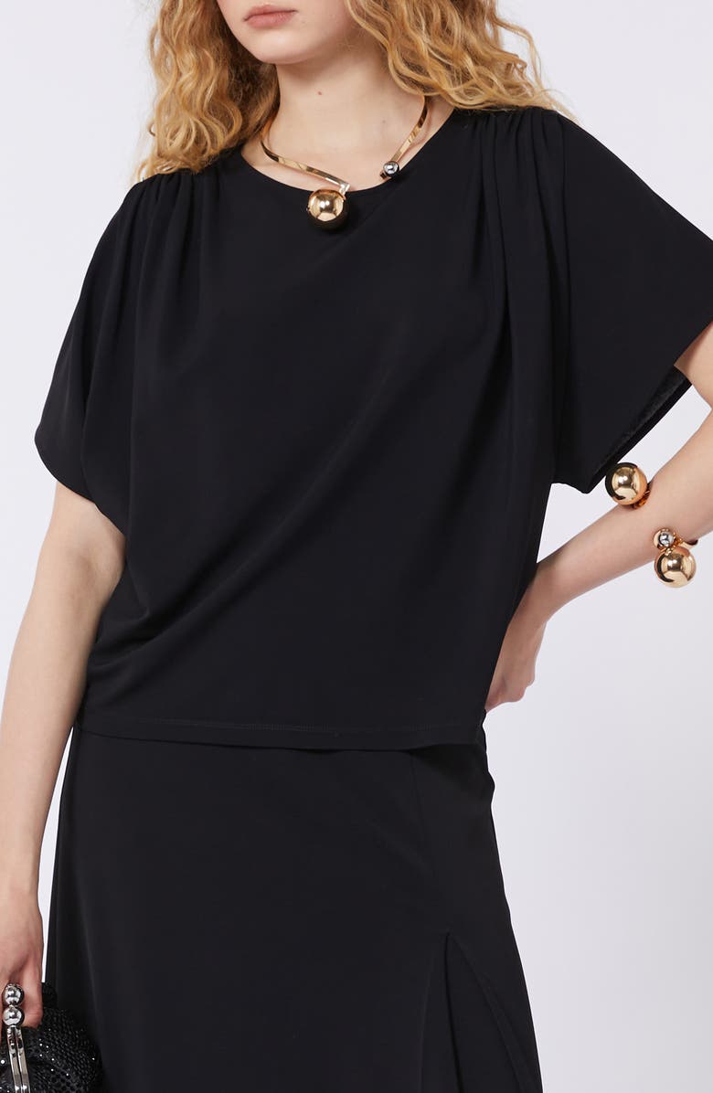 Weekend Max Mara Giostra Jersey Top, Alternate, color, Black