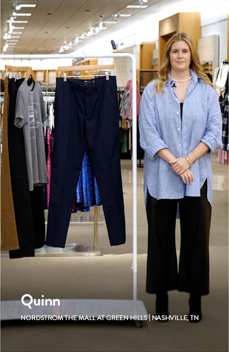 Slim Fit Pinstripe Suit Trousers, sales video thumbnail