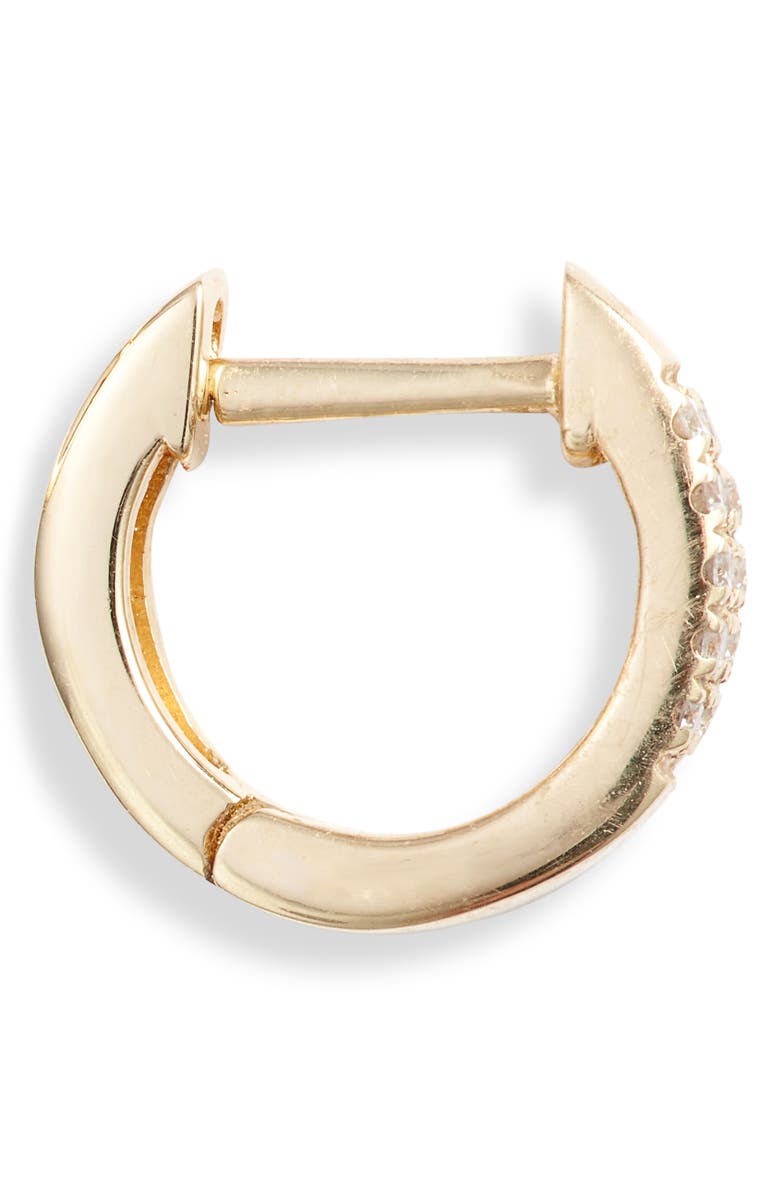 Bony Levy Diamond Huggie Hoop Earrings, Alternate, color,