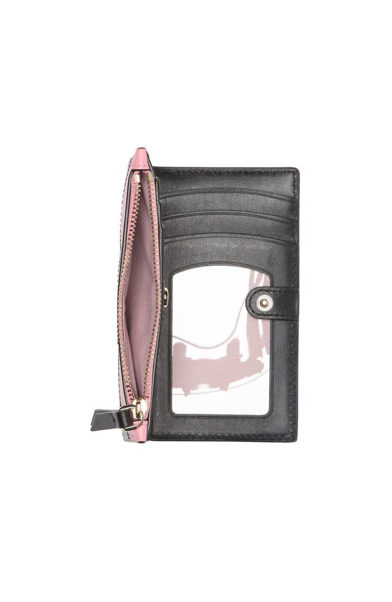 Kate Spade New York intarsia scallop small slim bifold wallet, Alternate, color,