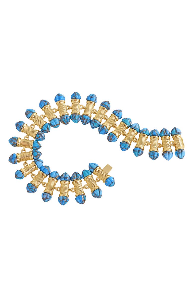 LuvMyJewelry Sunshine Twist Rays Bracelet, Alternate, color, 14Kt Gold Vermeil On Sterling