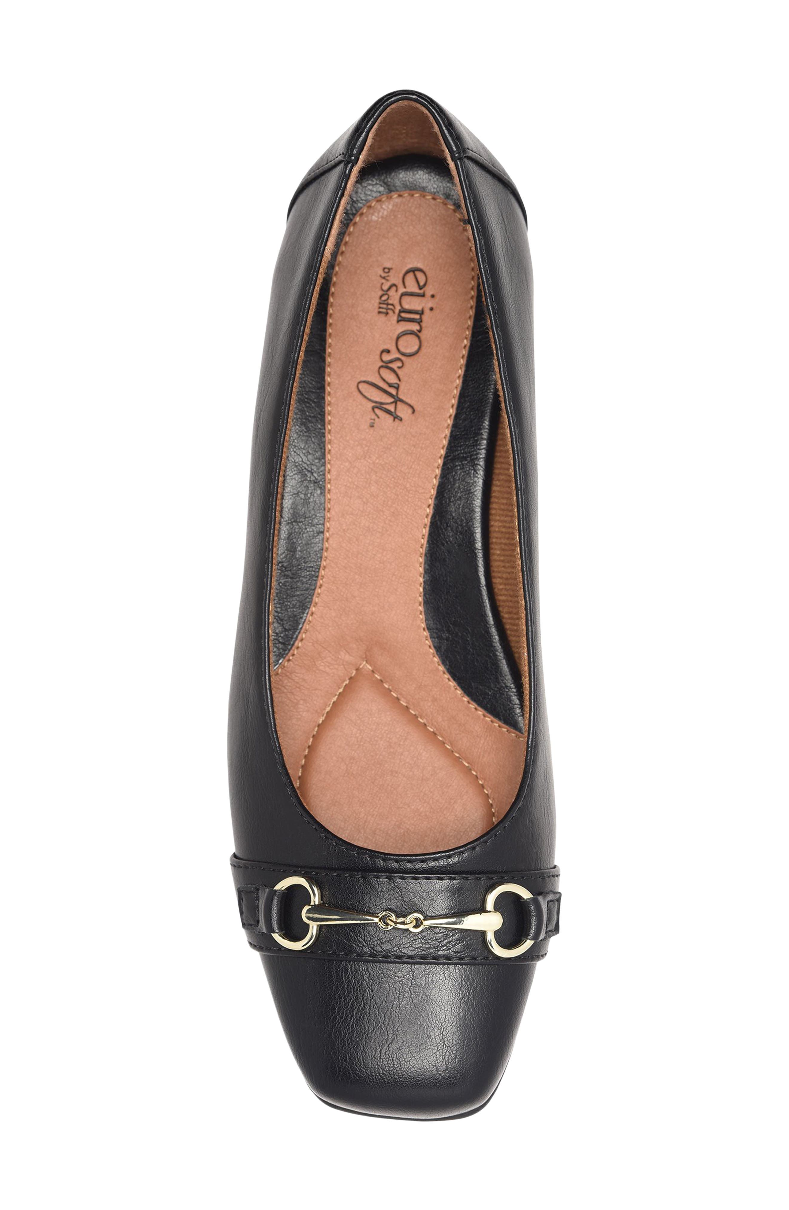 Penny Faux Leather Flat, Alternate, color, BLACK